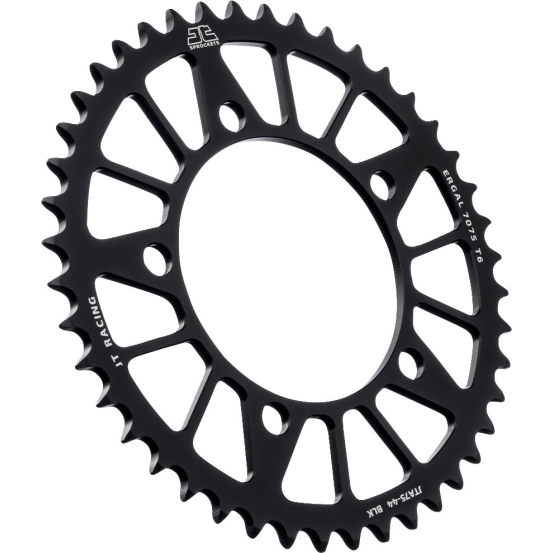 Couronne alu noire JT - Pas 525 - Nombre de dents au choix