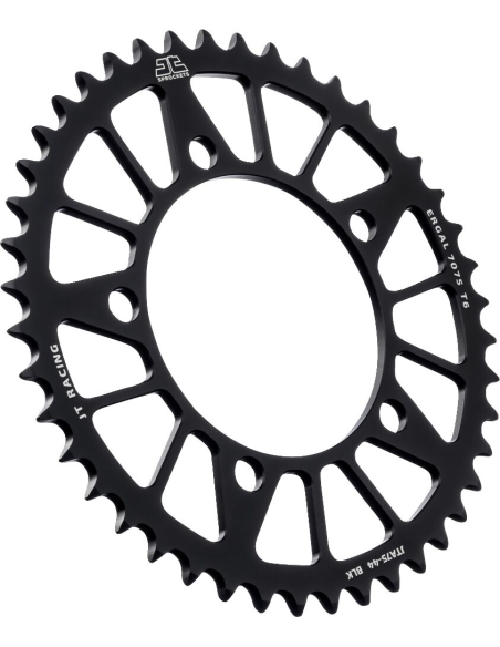 Couronne alu noire JT - Pas 525 - Nombre de dents au choix