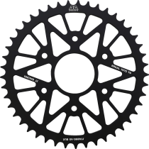 Couronne alu noire JT - 45 dents - Pas 520 - Réf JTA890.45BLK