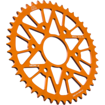Couronne alu orange JT - 45 dents - Pas 520 - Réf JTA890.45ORG