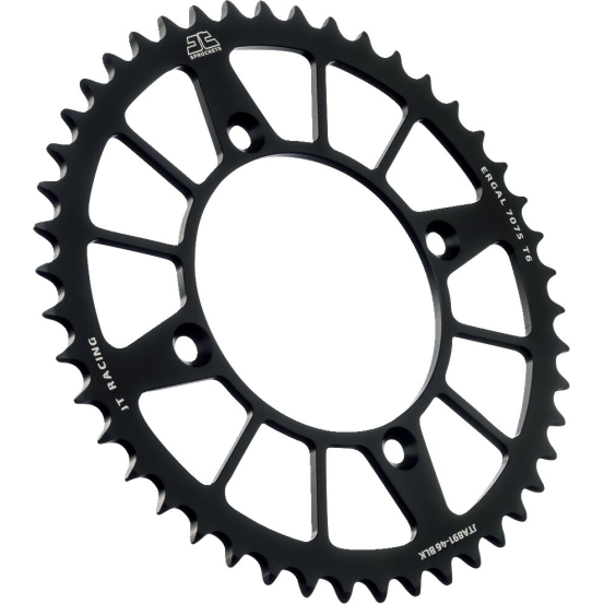 Couronne alu noire JT - Pas 520 - Nombre de dents au choix