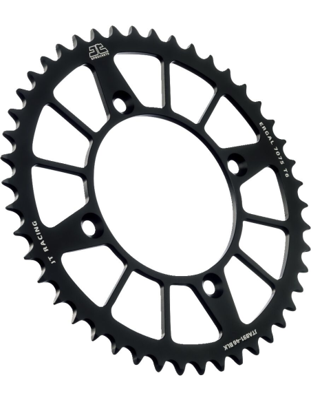 Couronne alu noire JT - Pas 520 - Nombre de dents au choix