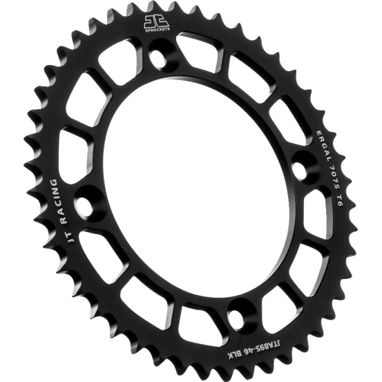 Couronne alu noire JT - Pas 428 - Nombre de dents au choix