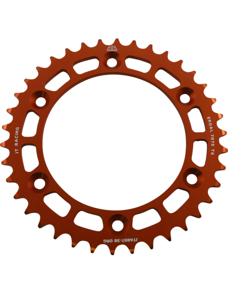Couronne alu orange JT - Pas 520 - Nombre de dents au choix