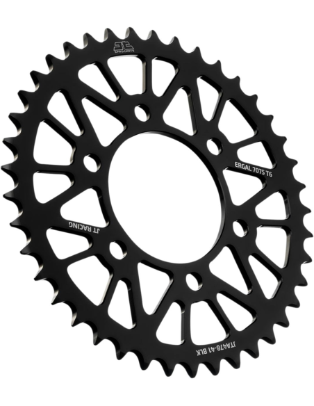 Couronne alu noire JT - Pas 520 - Nombre de dents au choix