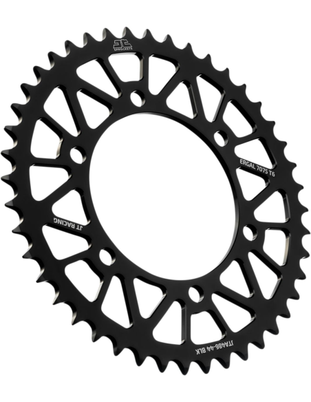 Couronne alu noire JT - Pas 520 - Nombre de dents au choix