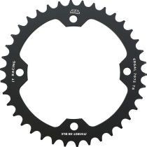 Couronne alu noire JT - 38 dents - Pas 520 - Réf JTA1857.38BLK