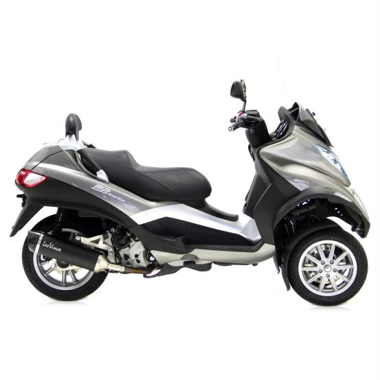 Silencieux LEOVINCE NERO GILERA FUOCO 500 2007 - 2015 - PIAGGIO MP3 LT/RST 400 - LT 500 SPORT/BUSINESS 2007 - 2012 Inox