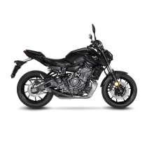 Pare-chaleur carbone LEOVINCE YAMAHA MT-07 2014 - 2020 Inox