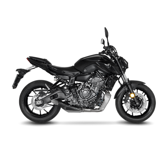 Pare-chaleur carbone LEOVINCE YAMAHA MT-07 2014 - 2020 Inox