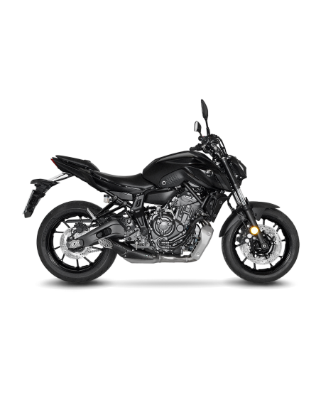 Pare-chaleur carbone LEOVINCE YAMAHA MT-07 2014 - 2020 Inox
