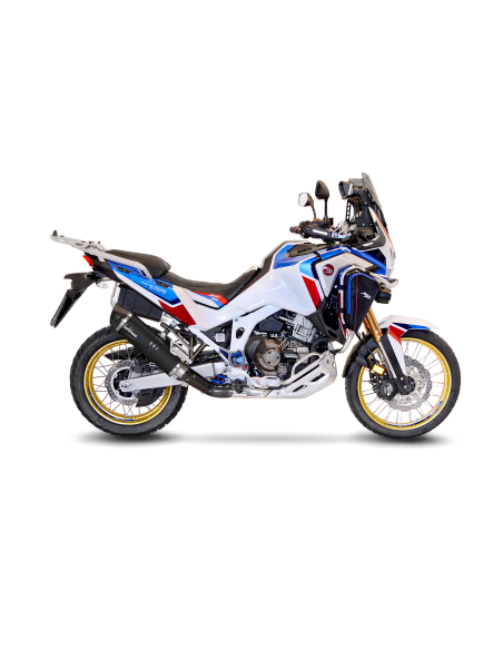 Silencieux LEOVINCE LV ONE HONDA AFRICA TWIN CRF 1100L/ADV.SPORT/DCT 2020 - 2023 Inox Noir