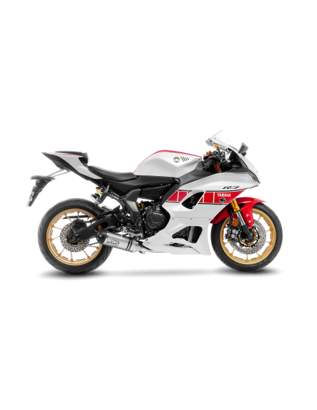 Ligne d'échappement LEOVINCE LV ONE ECE YAMAHA MT-07 - XSR700 - YZF-R7 2021 - 2023 Inox