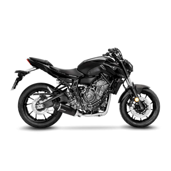 Ligne complète échappement LEOVINCE LV ONE EVO BLACK EDITION - YAMAHA 700 MT07 2021-2023