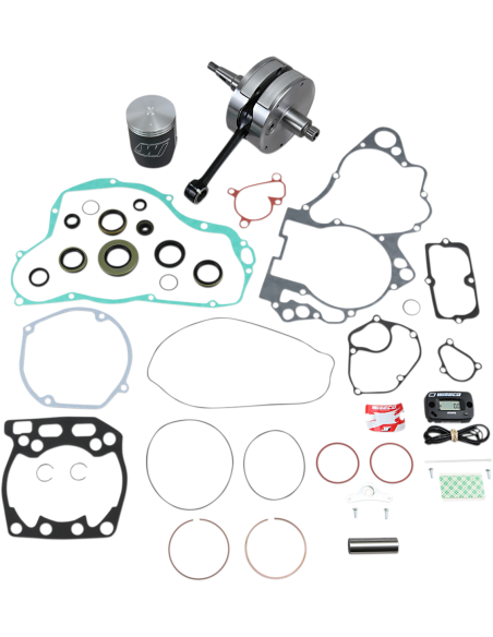 Kit complet piston + vilebrequin + joints moteur WISECO - Côte piston 66,34mm - SUZUKI 250 RM 2003-2004