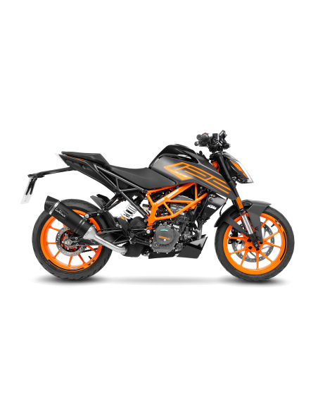 Silencieux LEOVINCE LV ONE KTM DUKE 125 - 390 2021 - 2023 Inox Noir