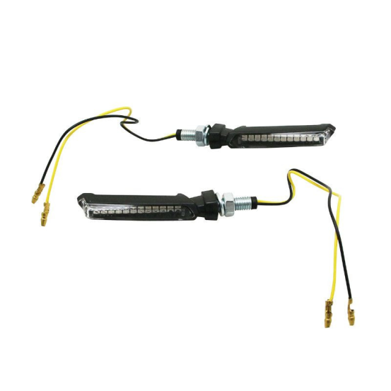 Paire de clignotants LED séquentiels AVOC - Homologués CE - FUJI