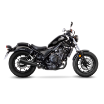 Silencieux LEOVINCE CLASSIC RACER HONDA CMX 500 REBEL 2017 - 2023 Inox BLACK