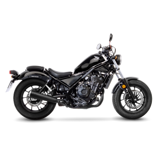 Silencieux LEOVINCE CLASSIC RACER HONDA CMX 500 REBEL 2017 - 2023 Inox BLACK