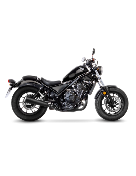 Silencieux LEOVINCE CLASSIC RACER HONDA CMX 500 REBEL 2017 - 2023 Inox BLACK