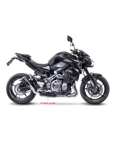 Silencieux LEOVINCE LV-10 KAWASAKI Z 900 2017 - 2019 Full -- 2017 - 2023 A2 Inox Noir