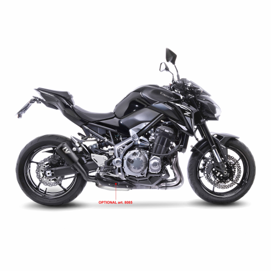 Silencieux LEOVINCE LV-10 KAWASAKI Z 900 2017 - 2019 Full -- 2017 - 2023 A2 Inox full Noir