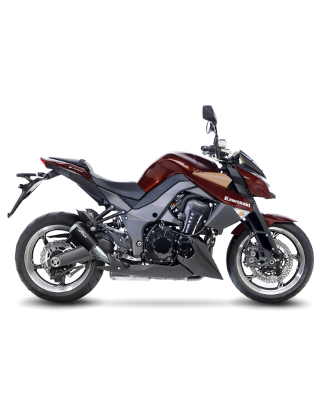 Paire de silencieux LEOVINCE LV-10 KAWASAKI Z 1000 2010 - 2016 - Z 1000 SX 2011 - 2020 Inox Noir