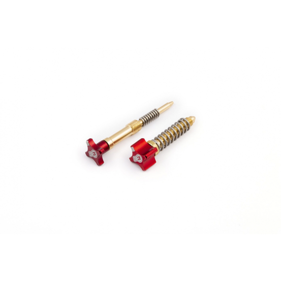 Vis de réglage d'air S3 PARTS Rouge pour carburateur Keihin KTM HUSQVARNA GASGAS SHERCO RIEJU