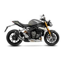 Paire de silencieux LEOVINCE LV-10 TRIUMPH SPEED TRIPLE 1200 RR/RS 2021 - 2023 Inox Noir