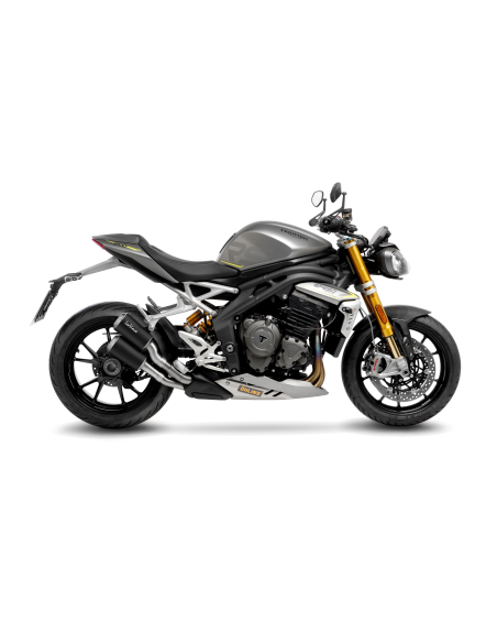 Paire de silencieux LEOVINCE LV-10 TRIUMPH SPEED TRIPLE 1200 RR/RS 2021 - 2023 Inox Noir