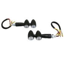 Paire de clignotants LED AVOC - Homologués CE - MINI OWA MAT
