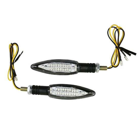 Paire de clignotants LED séquentiels AVOC - Homologués CE - SAGATA