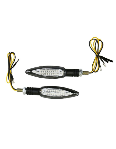 Paire de clignotants LED séquentiels AVOC - Homologués CE - SAGATA