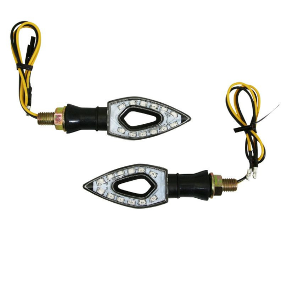 Paire de clignotants LED séquentiels AVOC - Homologués CE - SAKURA