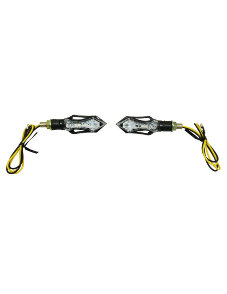 Paire de clignotants LED séquentiels AVOC - Homologués CE - SAKADO