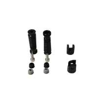 Jeu de repose pieds et adaptateurs GILLES TOOLING - Noir - BMW