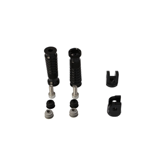 Jeu de repose pieds et adaptateurs GILLES TOOLING - Noir - BMW