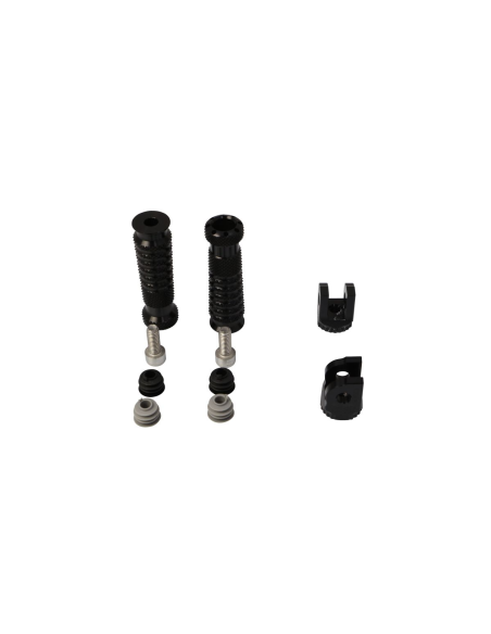 Jeu de repose pieds et adaptateurs GILLES TOOLING - Noir - BMW