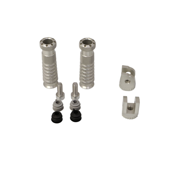 Jeu de repose pieds et adaptateurs GILLES TOOLING - Argent - BMW