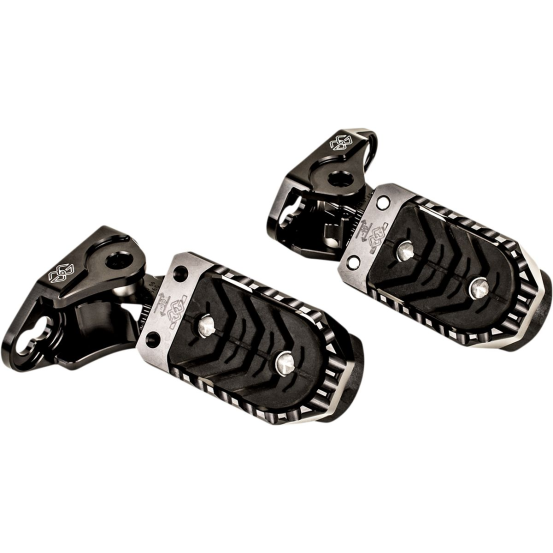 Jeu de repose pieds et adaptateurs GILLES TOOLING - Noir - Yamaha 700 Ténéré 2019-2020