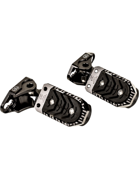 Jeu de repose pieds et adaptateurs GILLES TOOLING - Noir - Yamaha 700 Ténéré 2019-2020