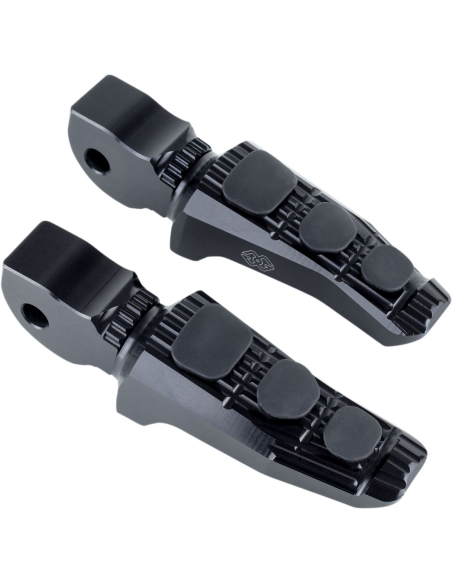 Jeu de repose pieds et adaptateurs GILLES TOOLING - Noir - BMW