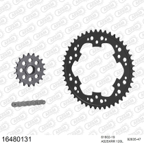 Kit chaine 525 AFAM - Couronne acier - Type de chaine au choix - BMW F 800 R 2015-2020