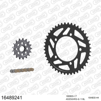 Kit chaine 525 AFAM - Couronne acier - Type de chaine au choix - BMW S 1000 RR 2009-2011