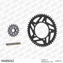 Kit chaine 525 AFAM - Couronne acier - Type de chaine au choix - BMW S 1000 RR 2012-2014