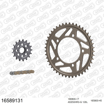 Kit chaine 525 AFAM - Couronne alu anti-boue - Type de chaine au choix - BMW S 1000 R 2013-2020