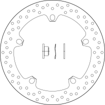 Disque de frein BREMBO Oro fixe - 168B407D6
