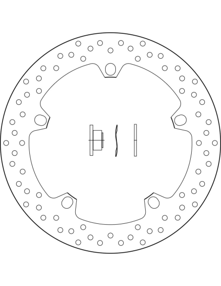 Disque de frein BREMBO Oro fixe - 168B407D6