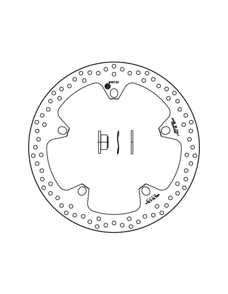 Disque de frein BREMBO Oro fixe - 168B407D7