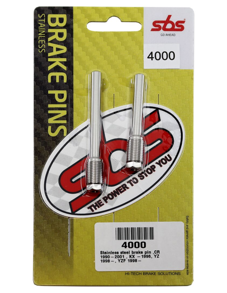Axes de plaquettes de frein SBS - 4000 - Honda 125 CR